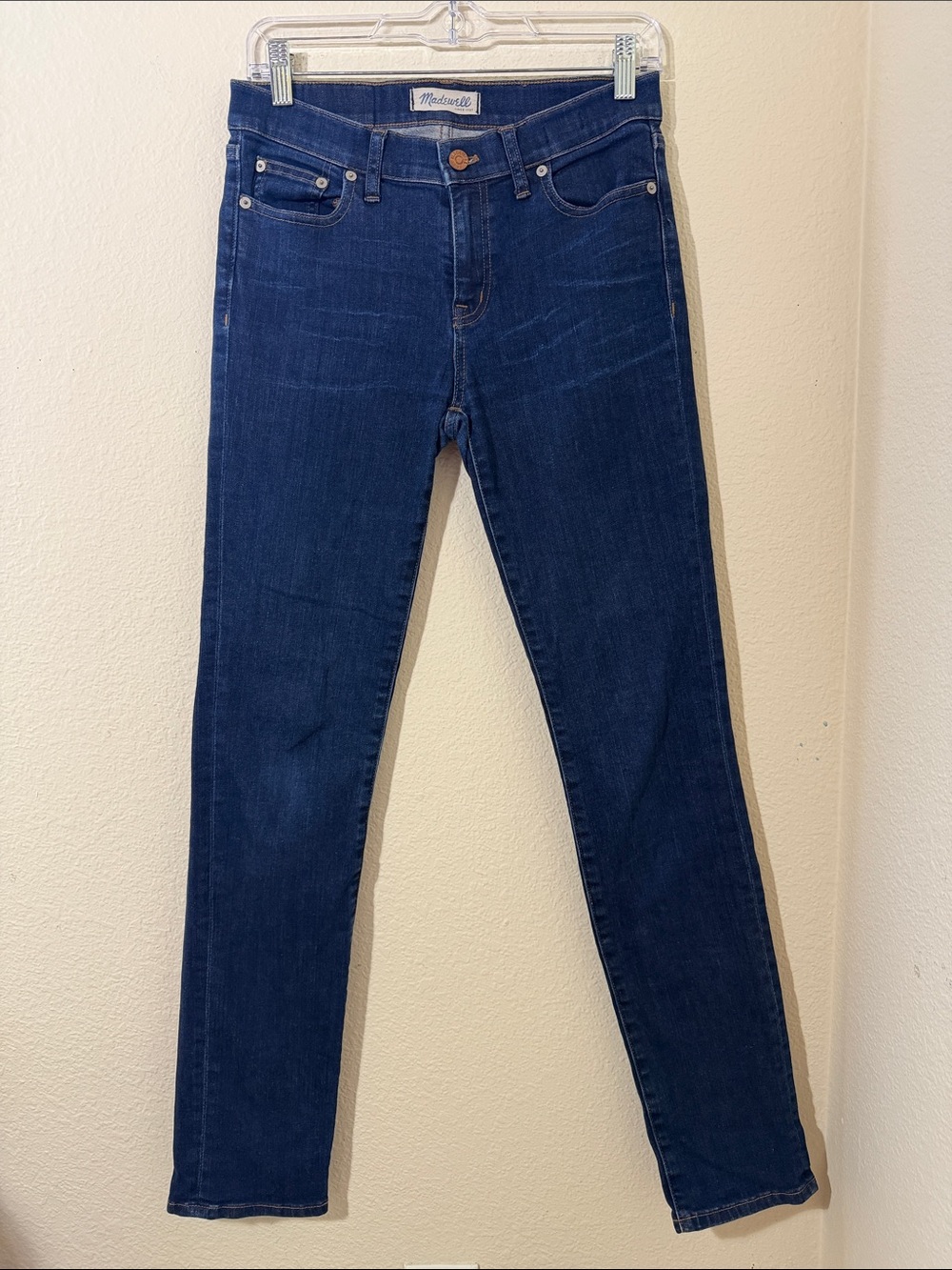 Madewell Alley Straight Jeans Size 27 Dark Blue Indigo Wash Minimalist Denim
